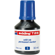 EDDING TINTA PERMANENTE  T25 30ml AZUL T25-03